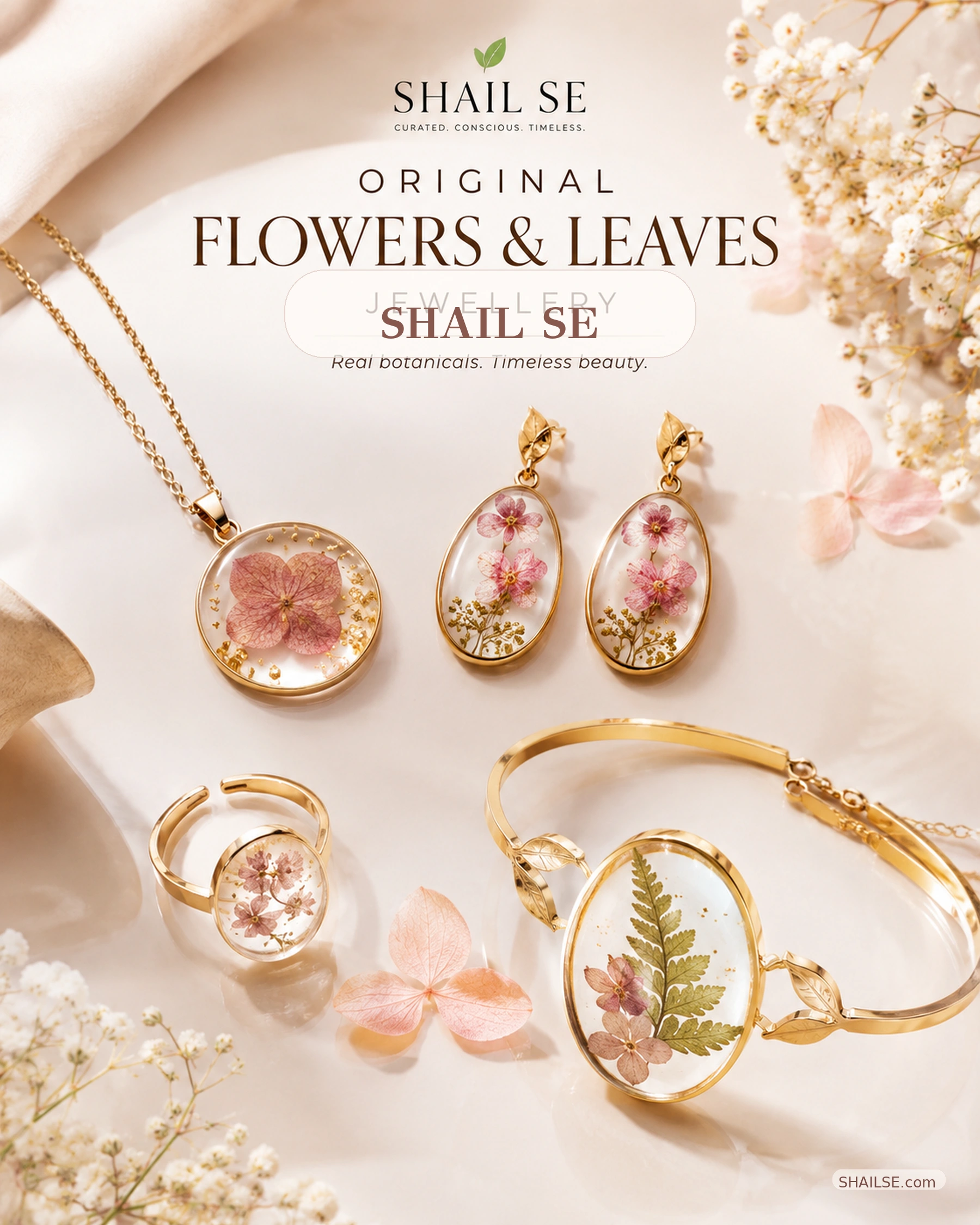 Flower & Leaf Jewellery